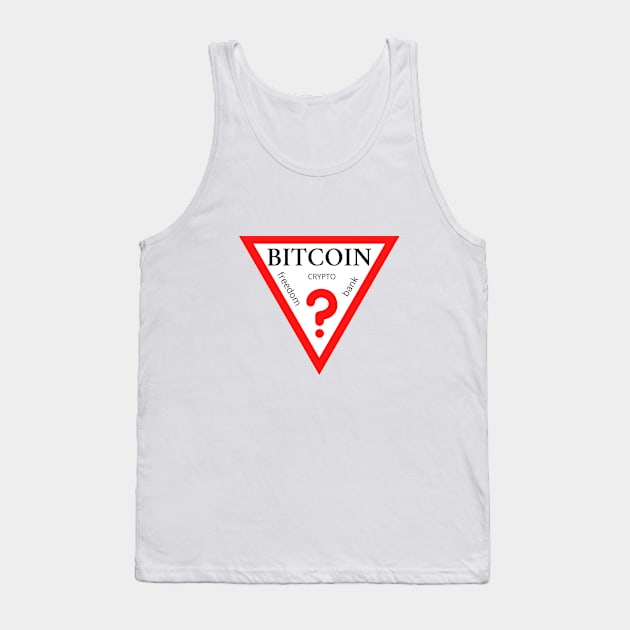 Bitcoin Crypto Tank Top by TigrArt